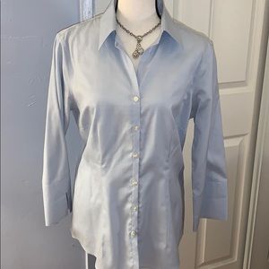 New Lands”end shirt in clear blue